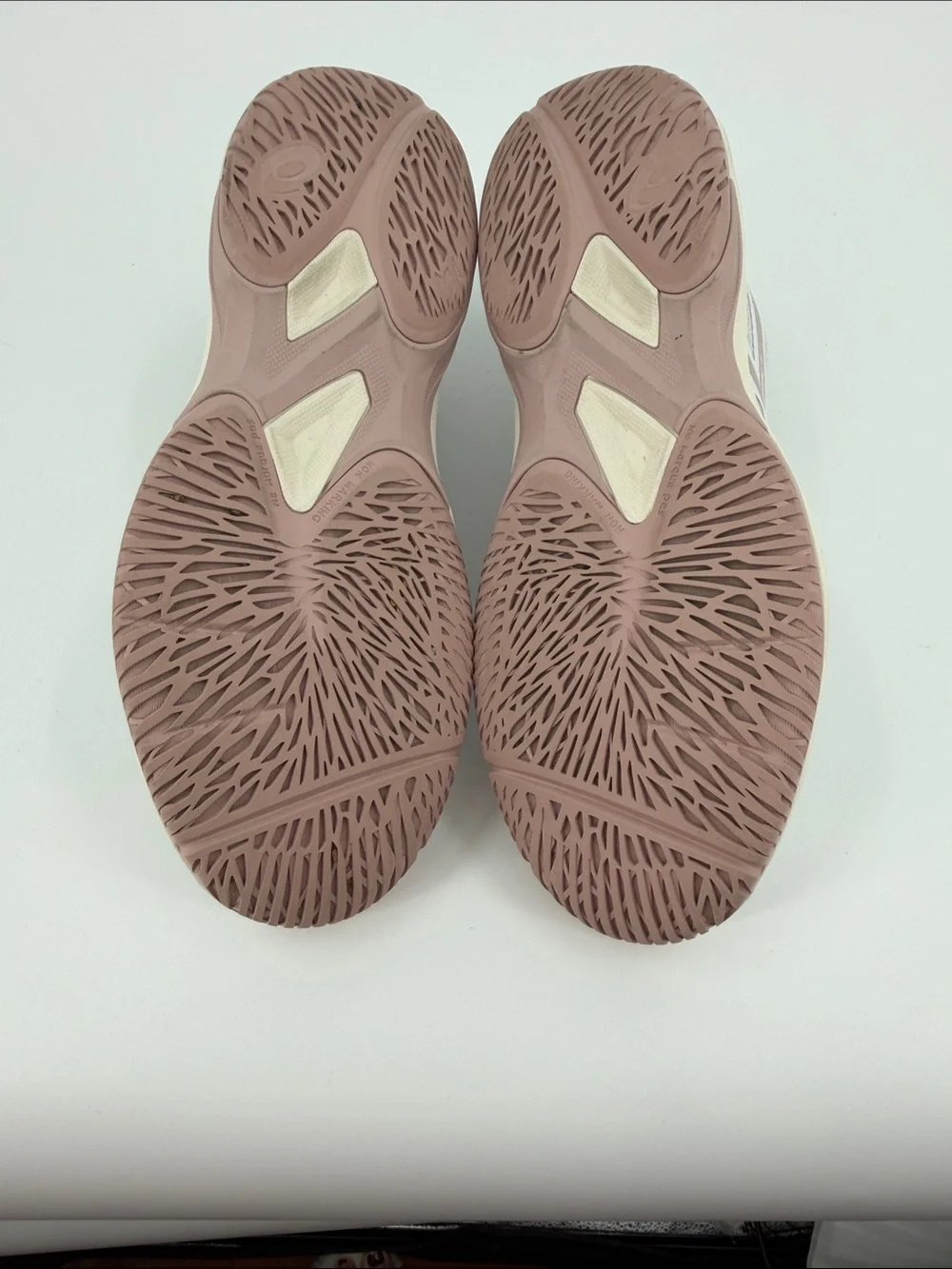 ASICS Game FF Pickleball shoes in white with neutral pink accents
